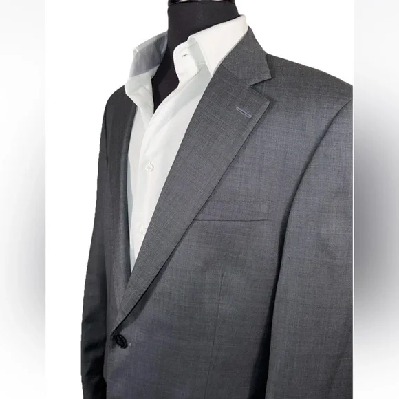 LNWOT RECENT PETER MILLAR MID GRAY WOOL SUIT SZ 42L 37X33 MINT